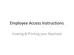 Employee Access Instructions