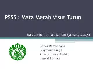 psss mata merah visus turun