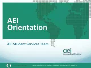 AEI Student Services Team