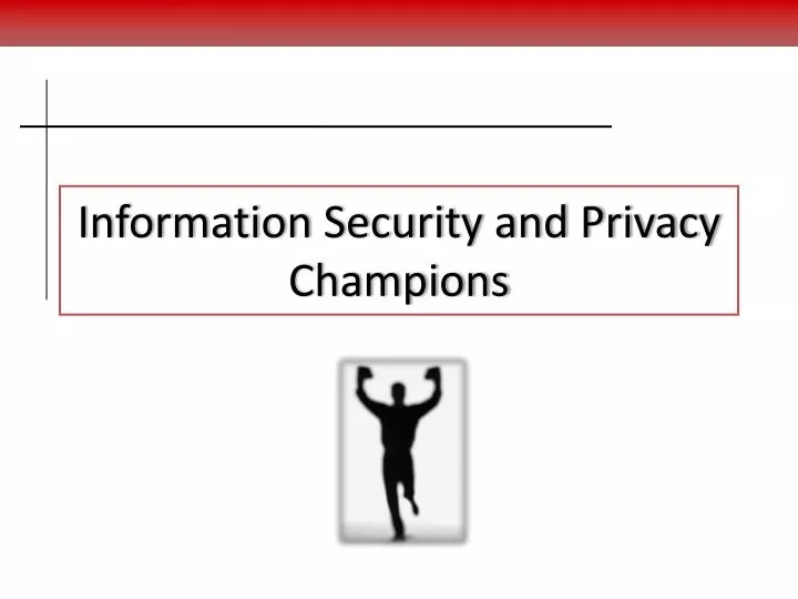 information security and privacy champions