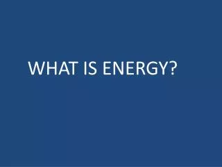 what is energy
