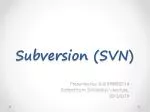 Subversion (SVN) - slide 1