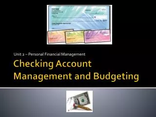 Checking Account Management and Budgeting