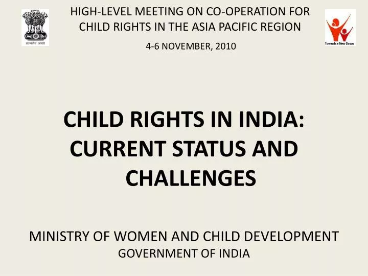 high level meeting on co operation for child rights in the asia pacific region 4 6 november 2010