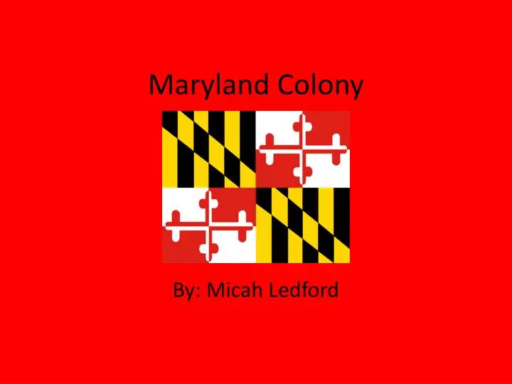 maryland colony