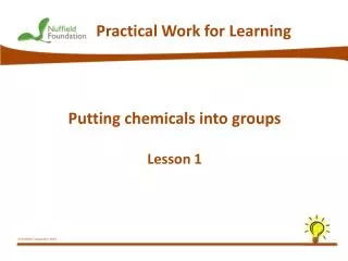 practical work for learning