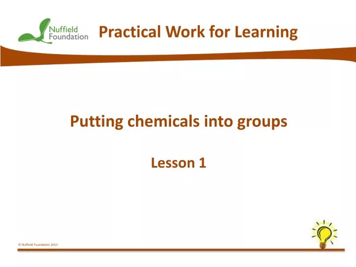 practical work for learning