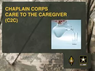 Chaplain Corps Care to the Caregiver (C2C)