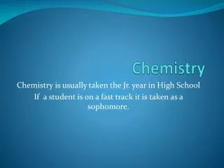 chemistry