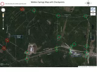 Weldon Springs Map with Checkpoints