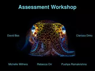 Assessment Workshop