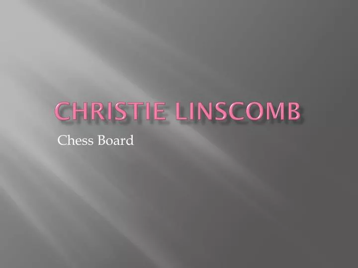 christie linscomb