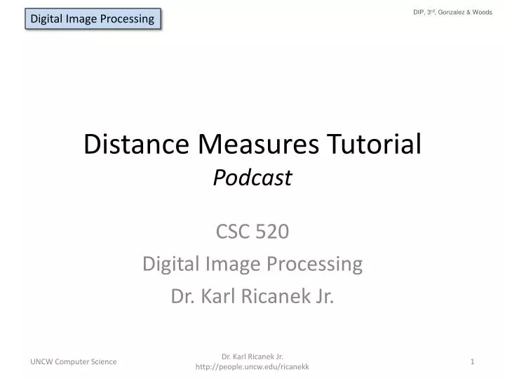 distance measures tutorial podcast