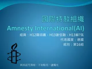 amnesty international ai