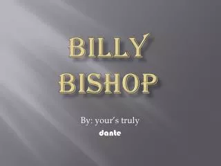 Billy bishop