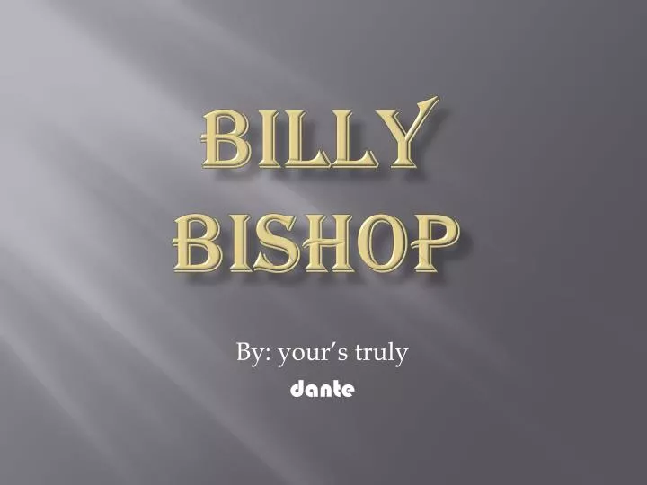 billy bishop