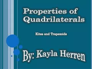 Properties of Quadrilaterals