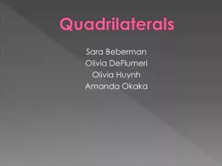 Quadrilaterals