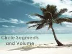 Circle Segments and Volume - slide 1