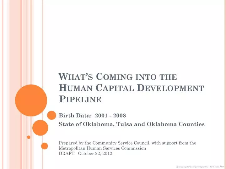 what s coming into the human capital development pipeline