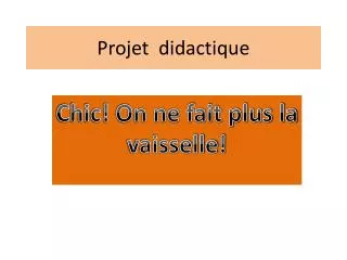 projet didactique