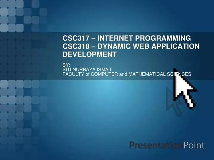 csc317 internet programming csc318 dynamic web application development