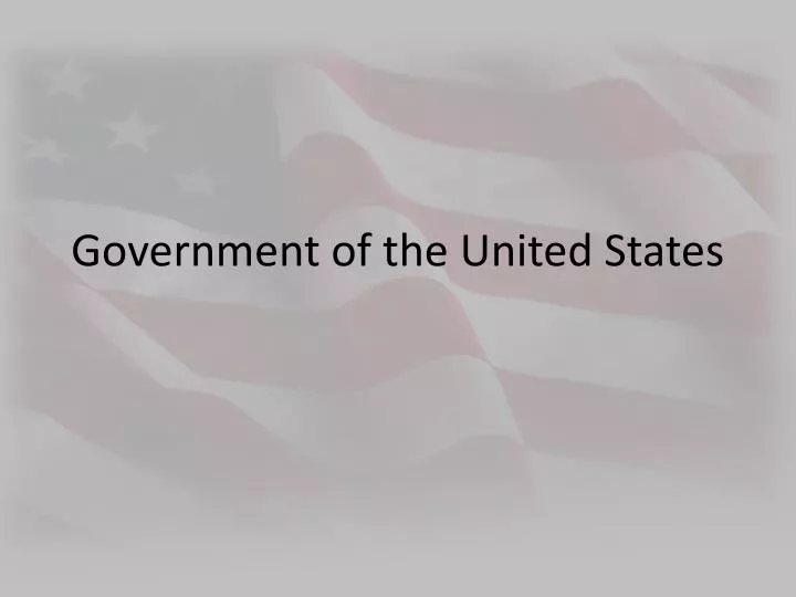 government of the united states