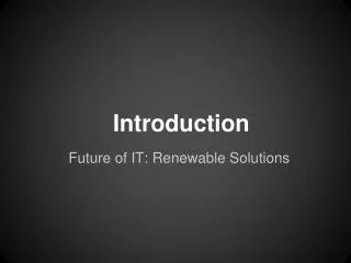 introduction