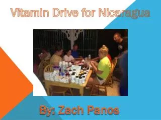 Vitamin Drive for Nicaragua