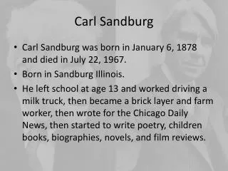 Carl Sandburg