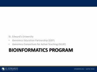 Bioinformatics Program
