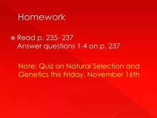 Homework