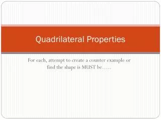 quadrilateral properties