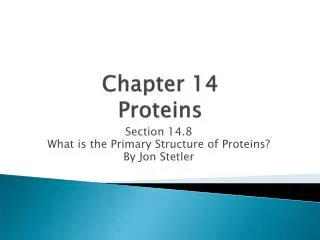 chapter 14 proteins