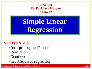 stat 101 dr kari lock morgan 11 6 12