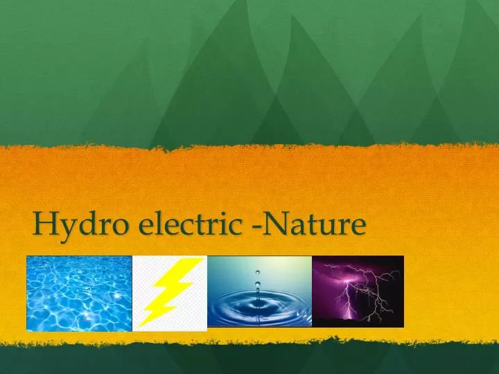 hydro electric nature