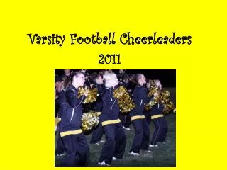 Varsity Football Cheerleaders