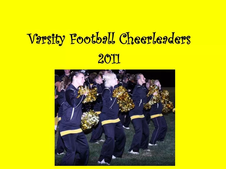 varsity football cheerleaders