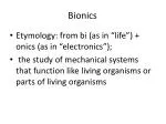 Bionics - slide 1