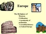 Europe - slide 1