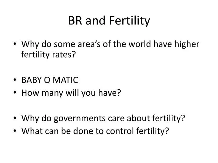 What Is Fertility?