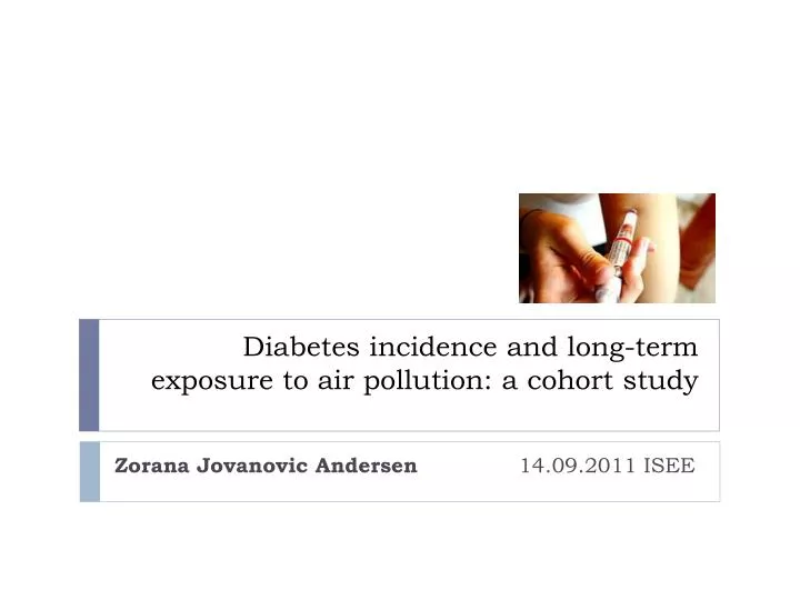 diabetes incidence and long term exposure to air pollution a cohort study