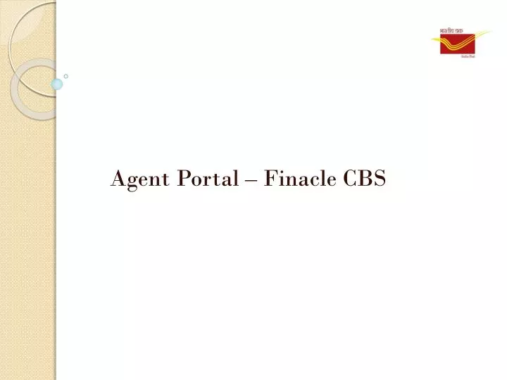 agent portal finacle cbs