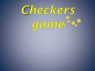 c heckers game