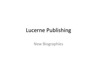 lucerne publishing