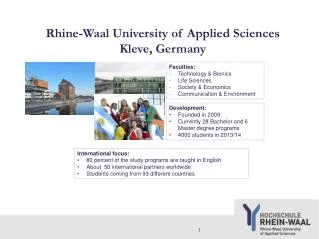 Rhine-Waal University of Applied Sciences Kleve, Germany