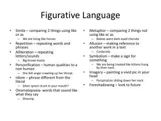 Figurative Language