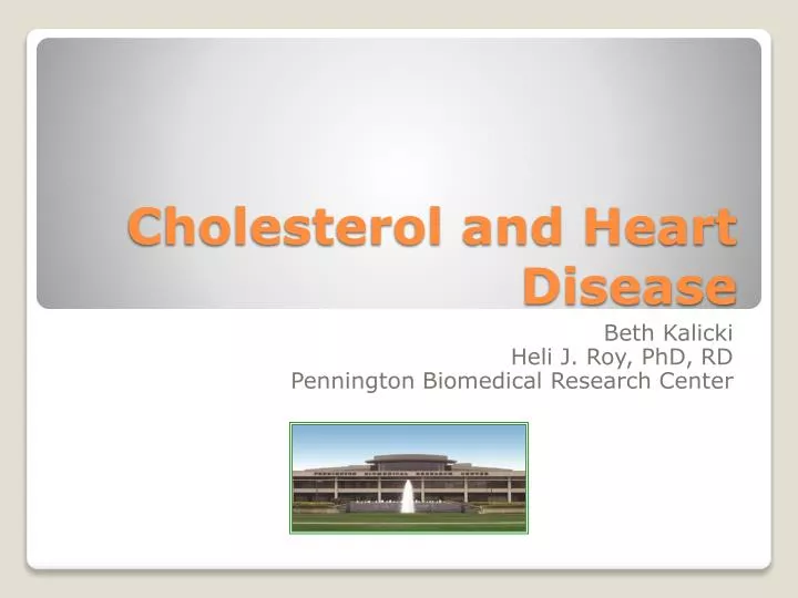 cholesterol and heart disease