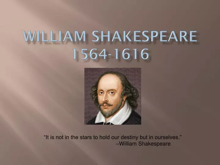 william shakespeare 1564 1616