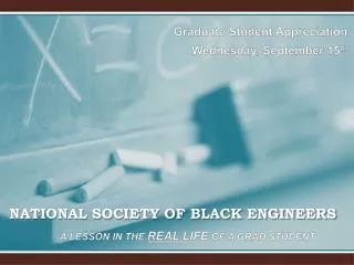 NATIONAL SOCIETY OF BLACK ENGINEERS